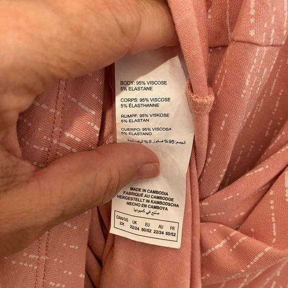 Mini Summer Dress From Pennington’s In Every Story . Peach with cream flecks - Picture 3 of 3